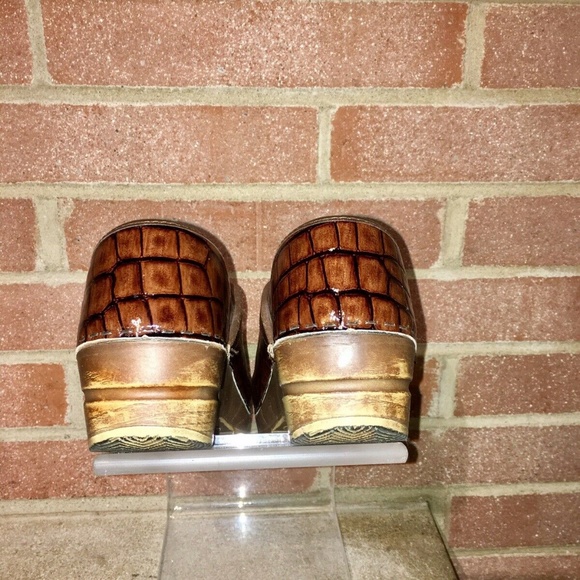 Snake Skin Print Women's Danish Clogs US 6.5 - Picture 5 of 8